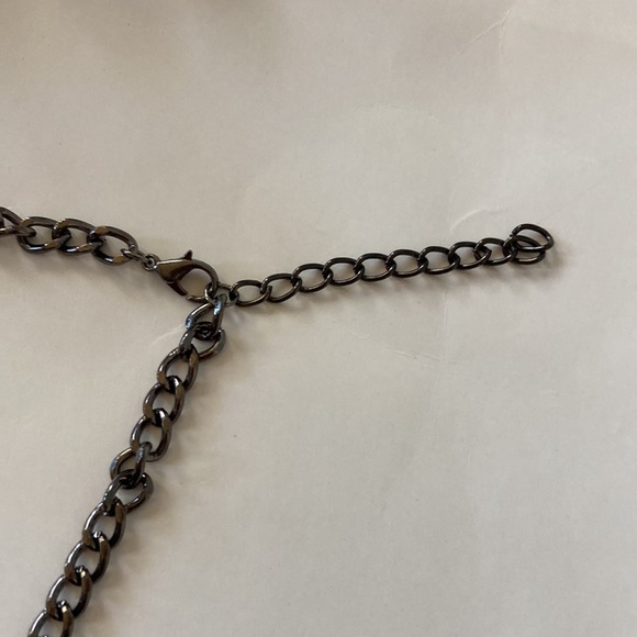 Purple Beaded Statement Necklace - Picture 7 of 10